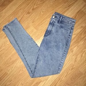 American Eagle Acid Wash High Waisted Jeans